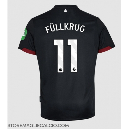 West Ham United Niclas Fullkrug #11 Maglia Gara Trasferta Repliche 2024-25 Maniche Corte West Ham United Niclas Fullkrug #11 Maglia Gara Trasferta Repliche 2024-25 Maniche Corte